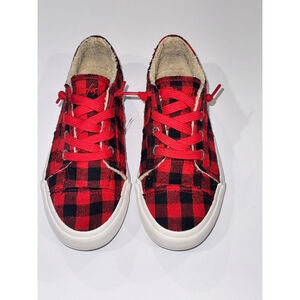 Blowfish Red & Black Buffalo Checkered Sherpa Lined Sneakers